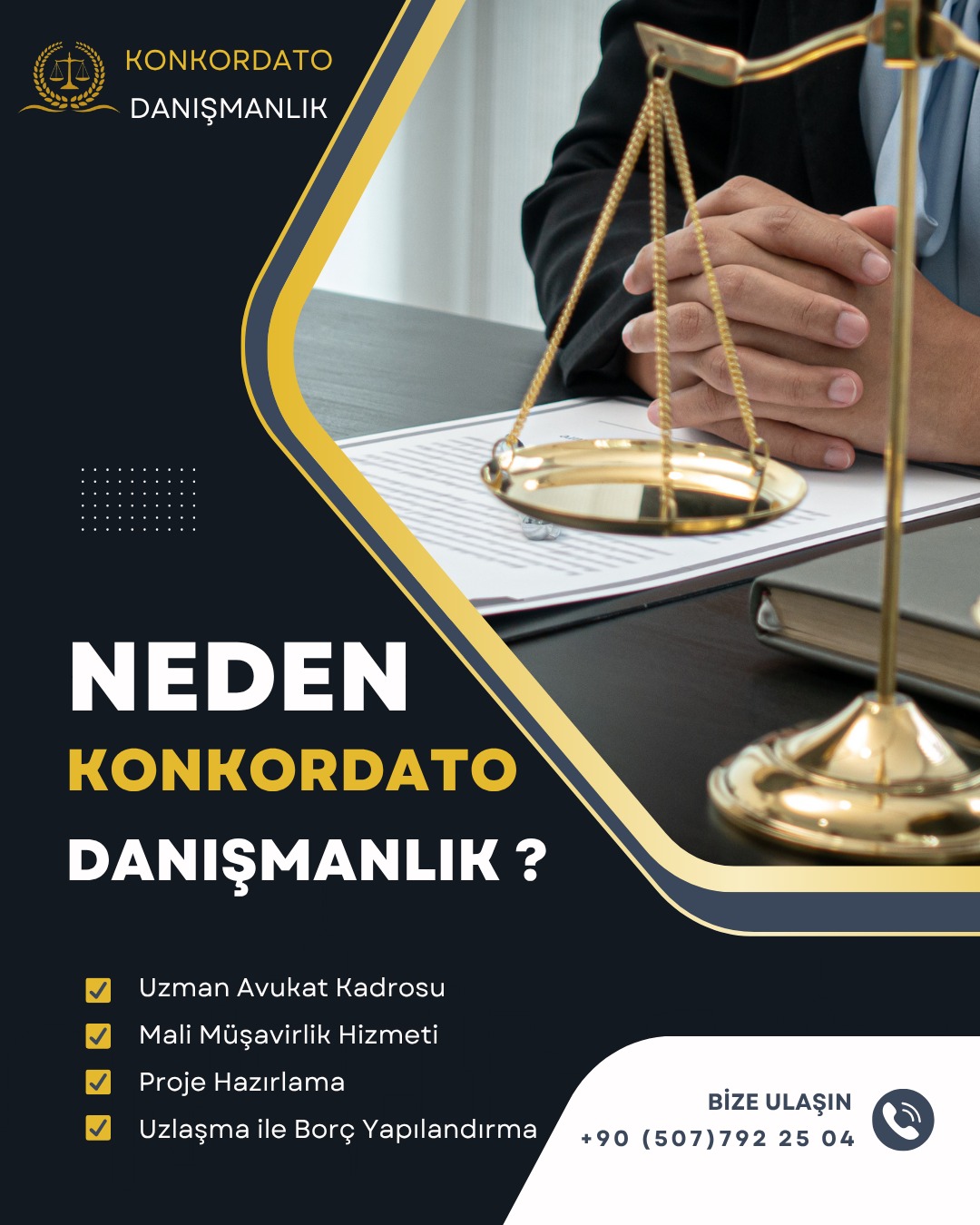 İzmir Konkordato - Neden konkordato danışmanlık? Uzman avukat kadrosu, mali müşavirlik, proje hazırlama ve borç yapılandırma